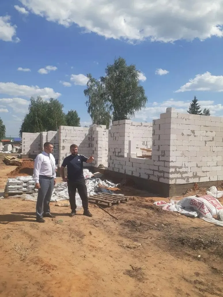 Осмотр строительства домов на площадках по ул.Подводника Горбунова и ул.Рабочая